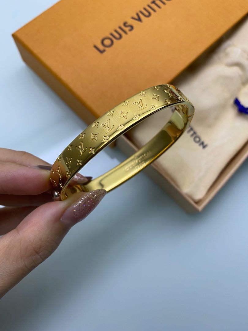Louis Vuitton nanogram cuff bracelet, Women's Fashion, Jewelry