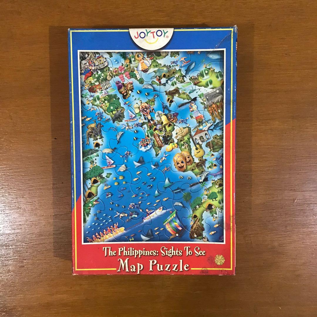 Map Puzzle Philippines Sights to See, Hobbies & Toys, Toys & Games on