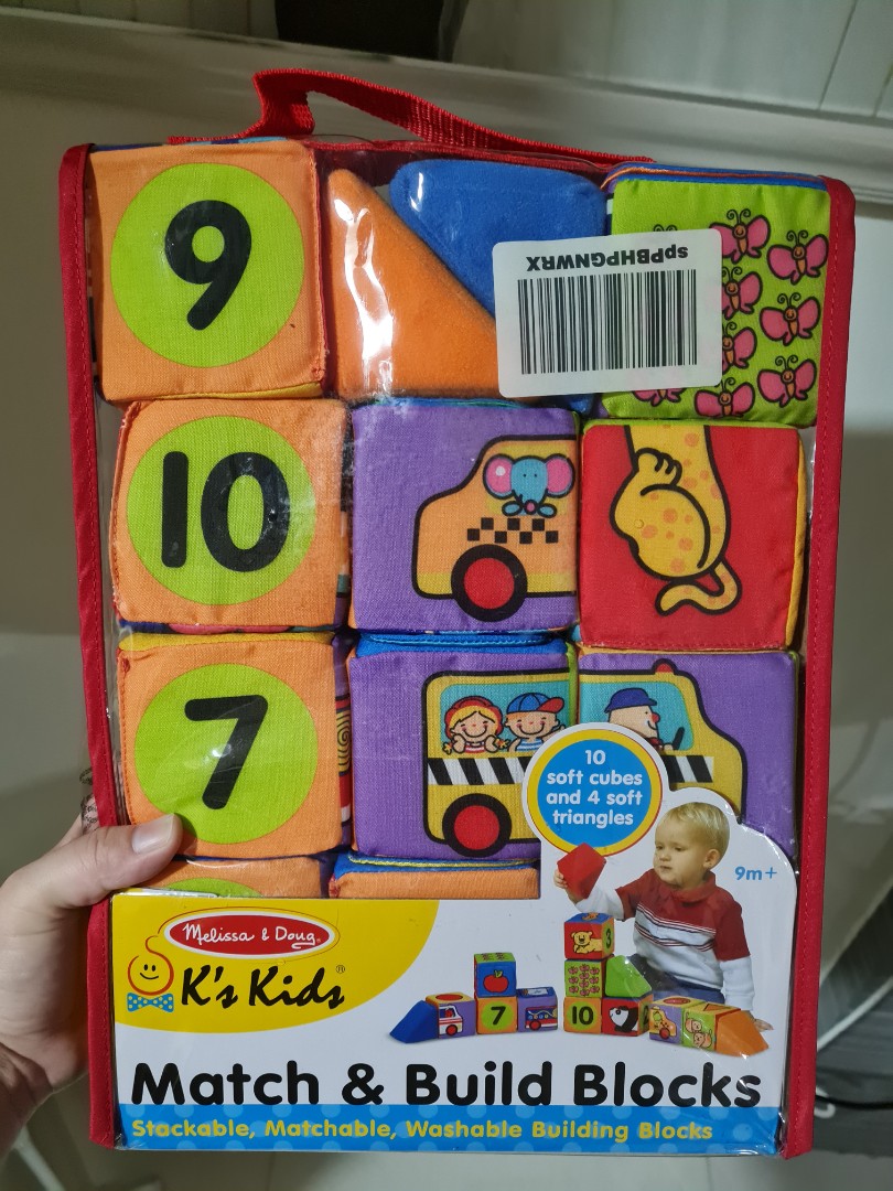melissa and doug match and build blocks Hobbies Toys Toys