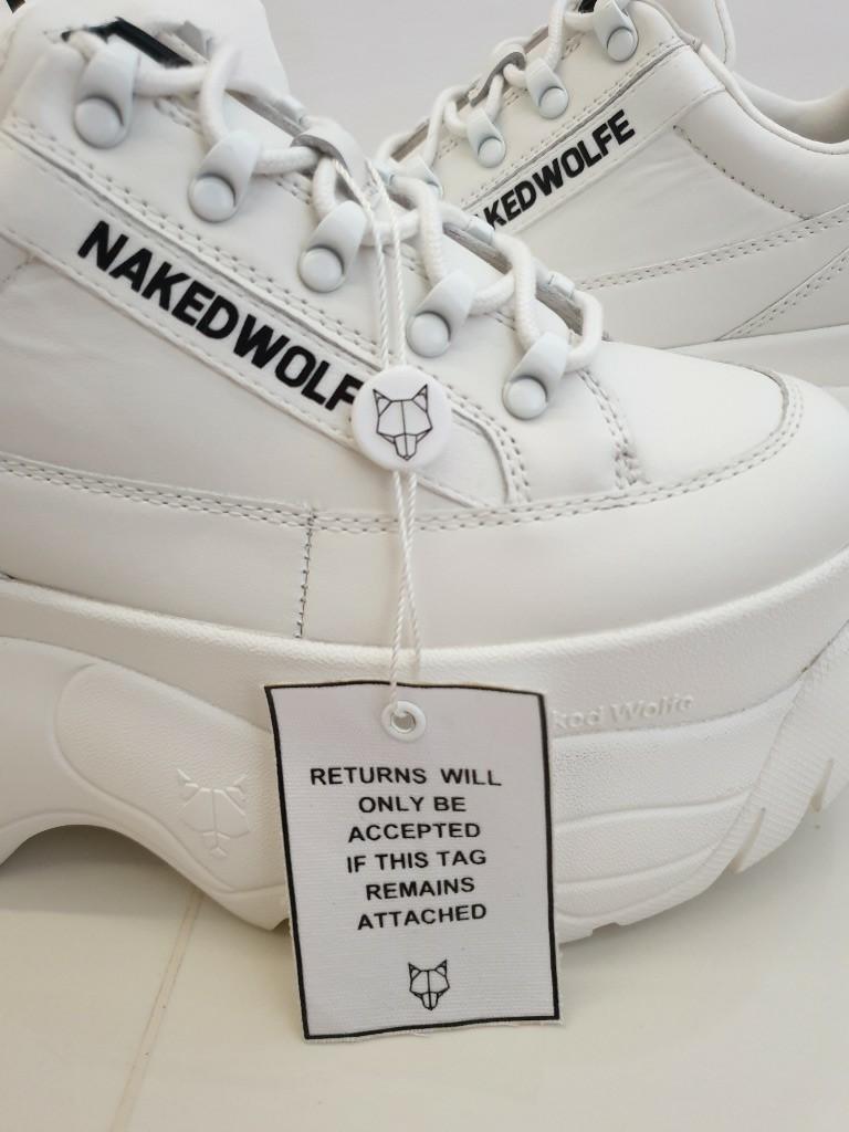 Naked Wolfe Sprinter White Leather Sneakers Shoes Luxury Sneakers And Footwear On Carousell 5167