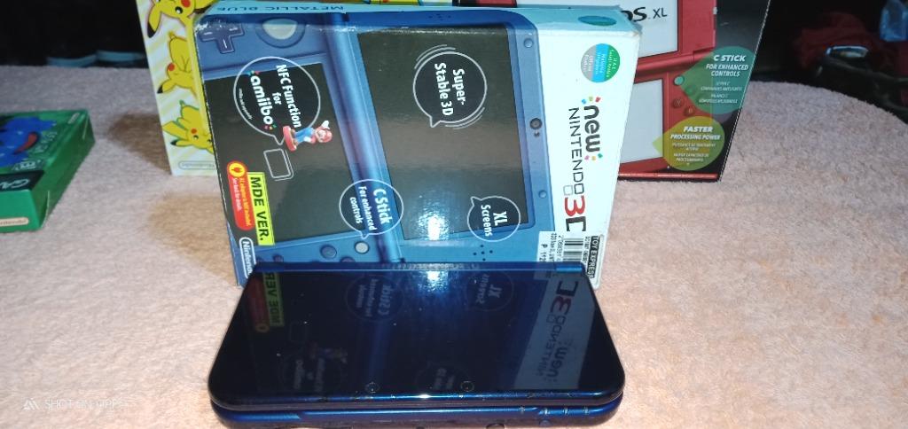 New Nintendo 3ds Xl Metallic Blue With 32gb Full Of Games Already Cfw Video Gaming Video Game Consoles Nintendo On Carousell