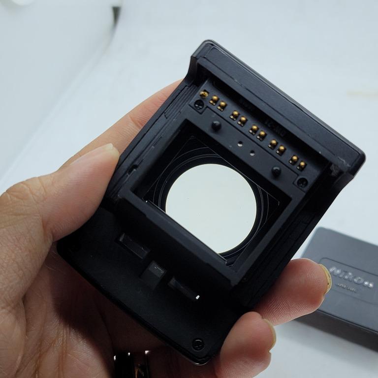 Nikon DW-21 High Magnification Finder for F4 Camera (Category: Cameras) located in Marikina City. Submitted by mypeculiarcloset (Listing ID 1058905695, Image 3). Description: Nikon DW-21 High Magnification Finder for F4 Camera No more box. Issue: Lens cap is missing Php 4500.00 MOP: BPI Island/BDO/GCash Buyer will have to shoulder SF No meetups.