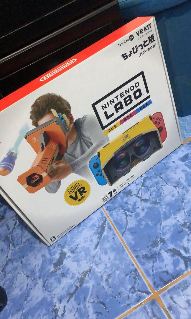 Nintendo Labo VR kit (Category: Nintendo) located in Paranaque City. Submitted by deecluttershoppe (Listing ID 1012901849, Image 1). Description: Great for kids who loves to build. Came as part of my bundle. New. No game included..