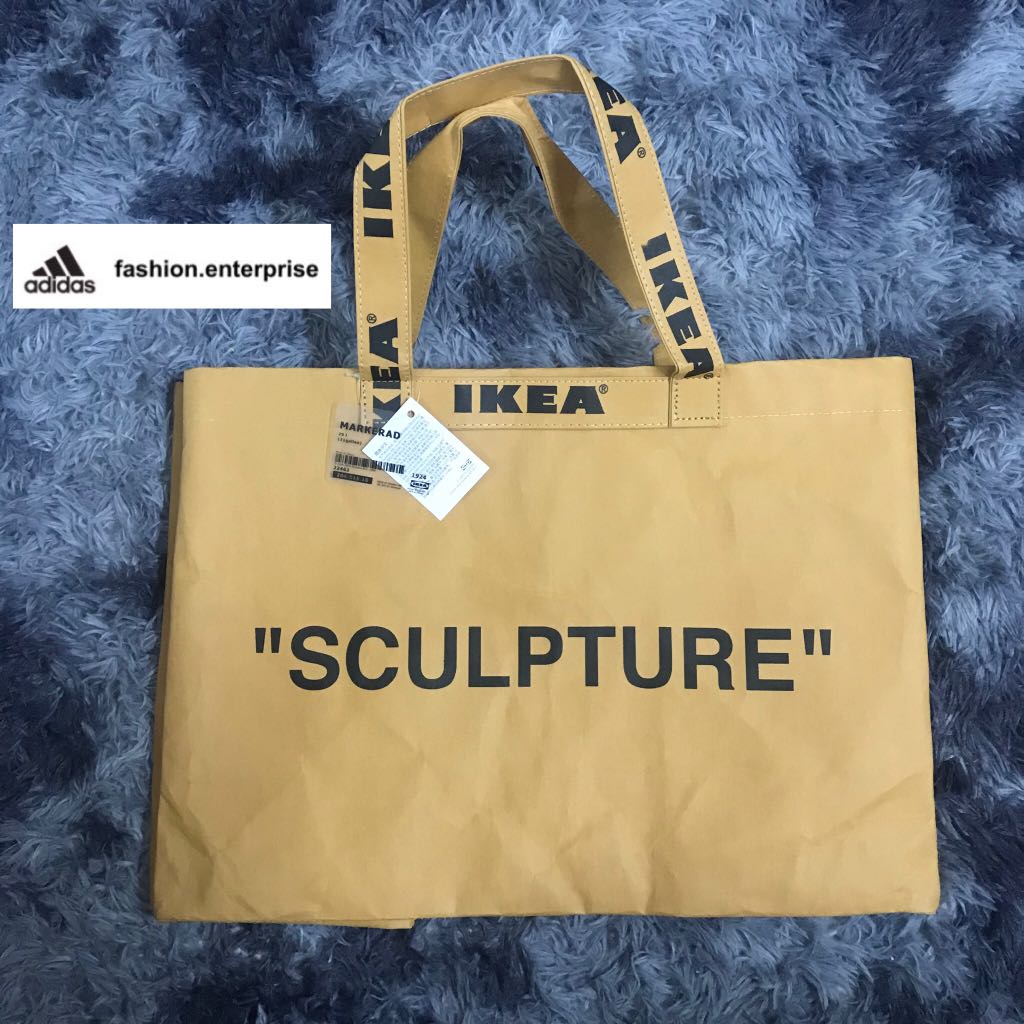 Preorder off white x ikea bag（small=130 big=145, Luxury, Bags & Wallets on  Carousell