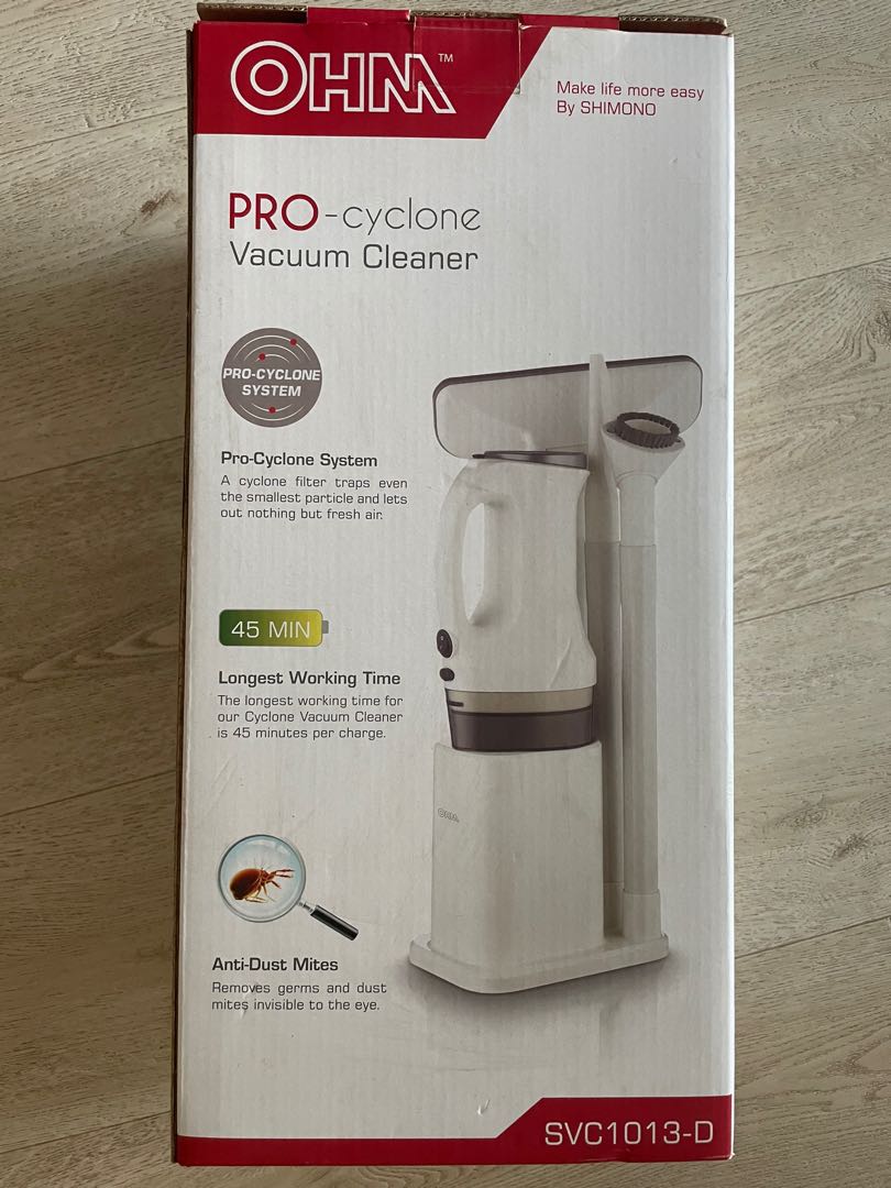 OHM Procyclone vacuum cleaner SVC1013D, TV & Home Appliances, Vacuum Cleaner & Housekeeping on