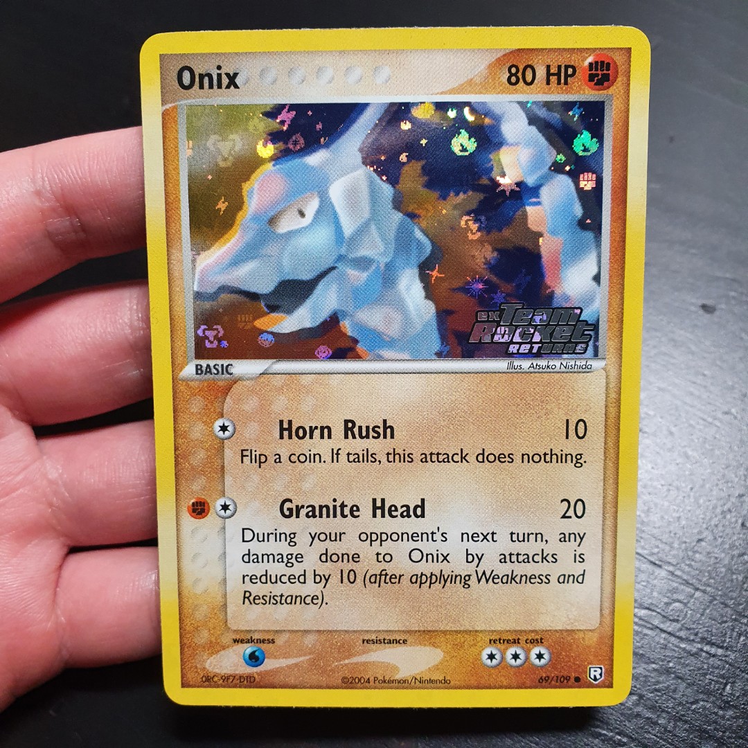 Pokemon Card Onix (EX Team Rocket Returns) 68/109 NEAR MINT Non