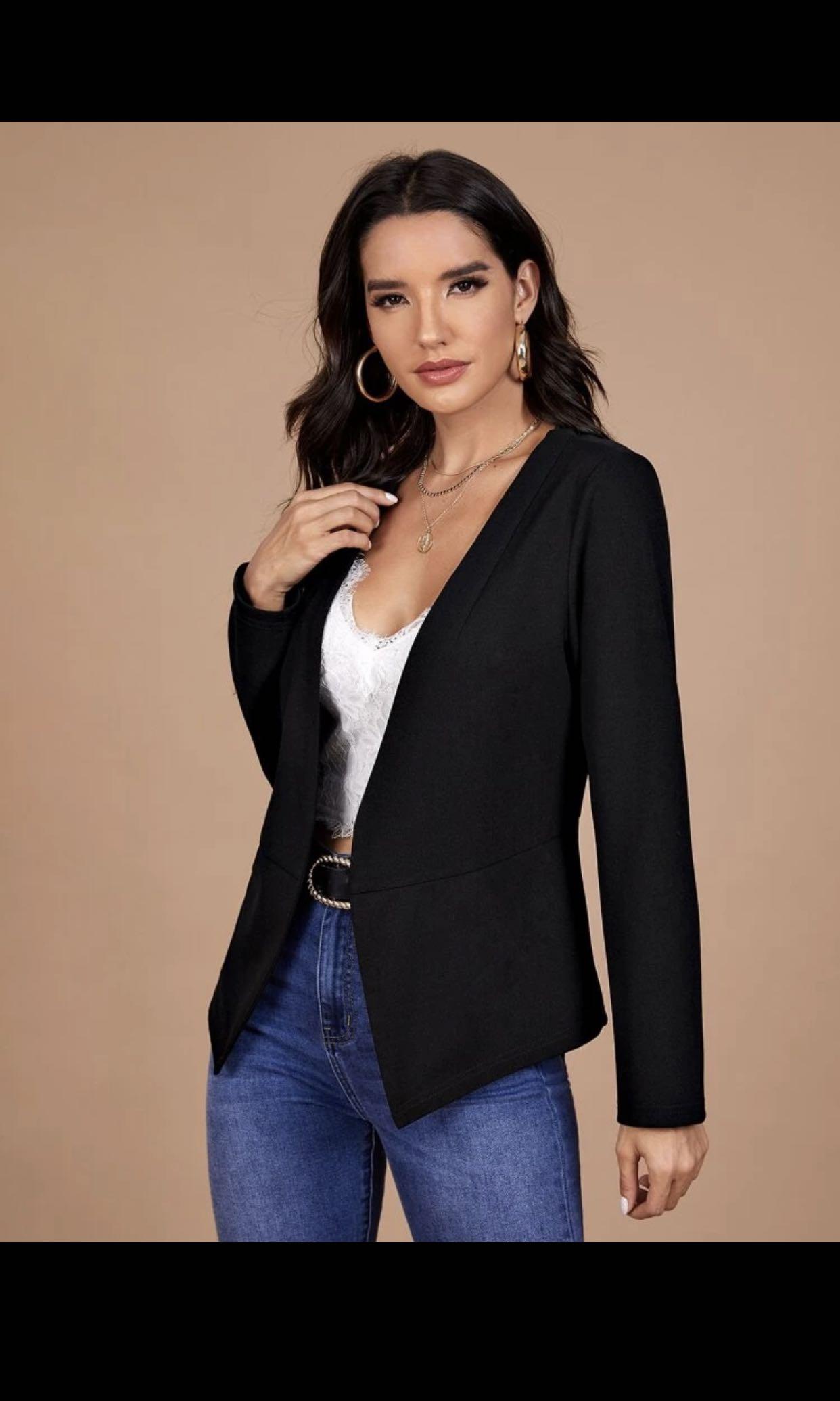open black blazer