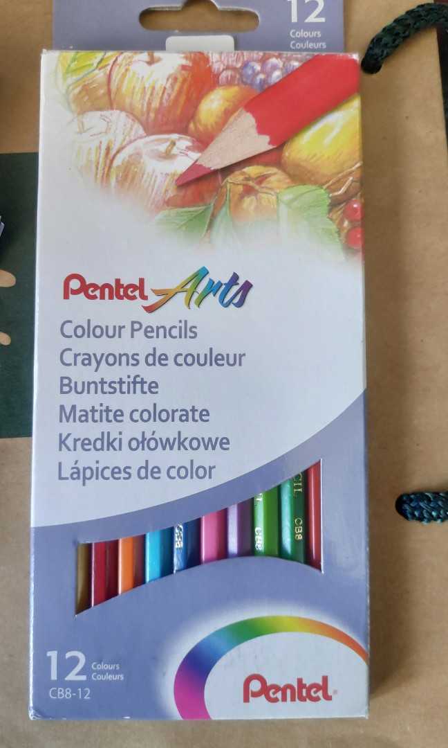 Pentel 12 Colour Pencils