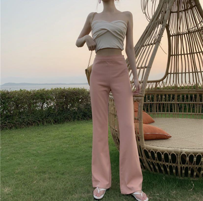 Love Bonito Pink Flare Pants, Women's Fashion, Bottoms, Other Bottoms on  Carousell