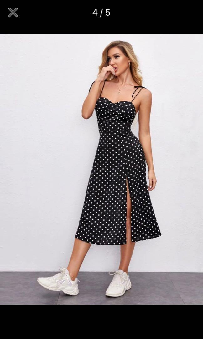 Polka Dots Dress SHEIN, Women's Fashion ...