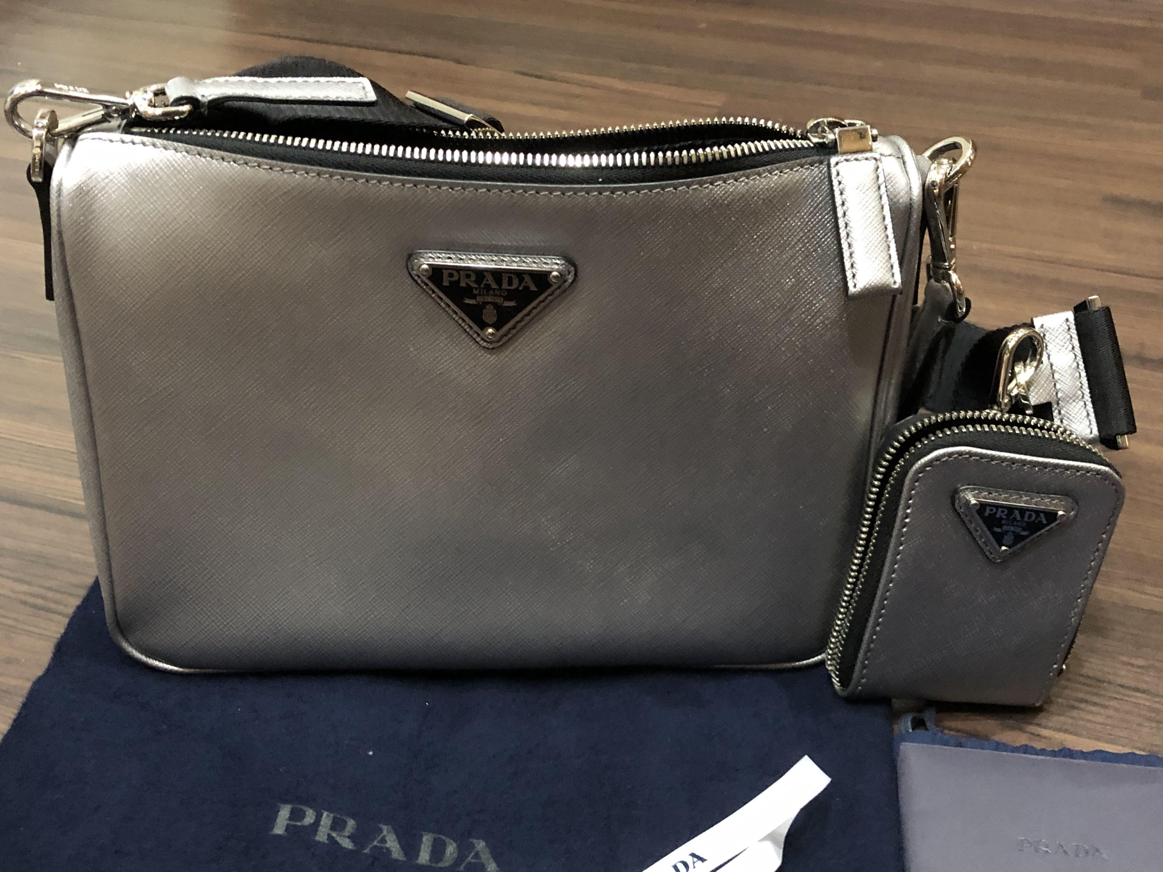Saffiano leather handbag Prada Black in Leather - 34634551