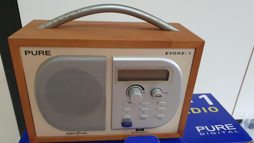 Pure Evoke1 DAB digital radio and additional speaker, Audio, Portable