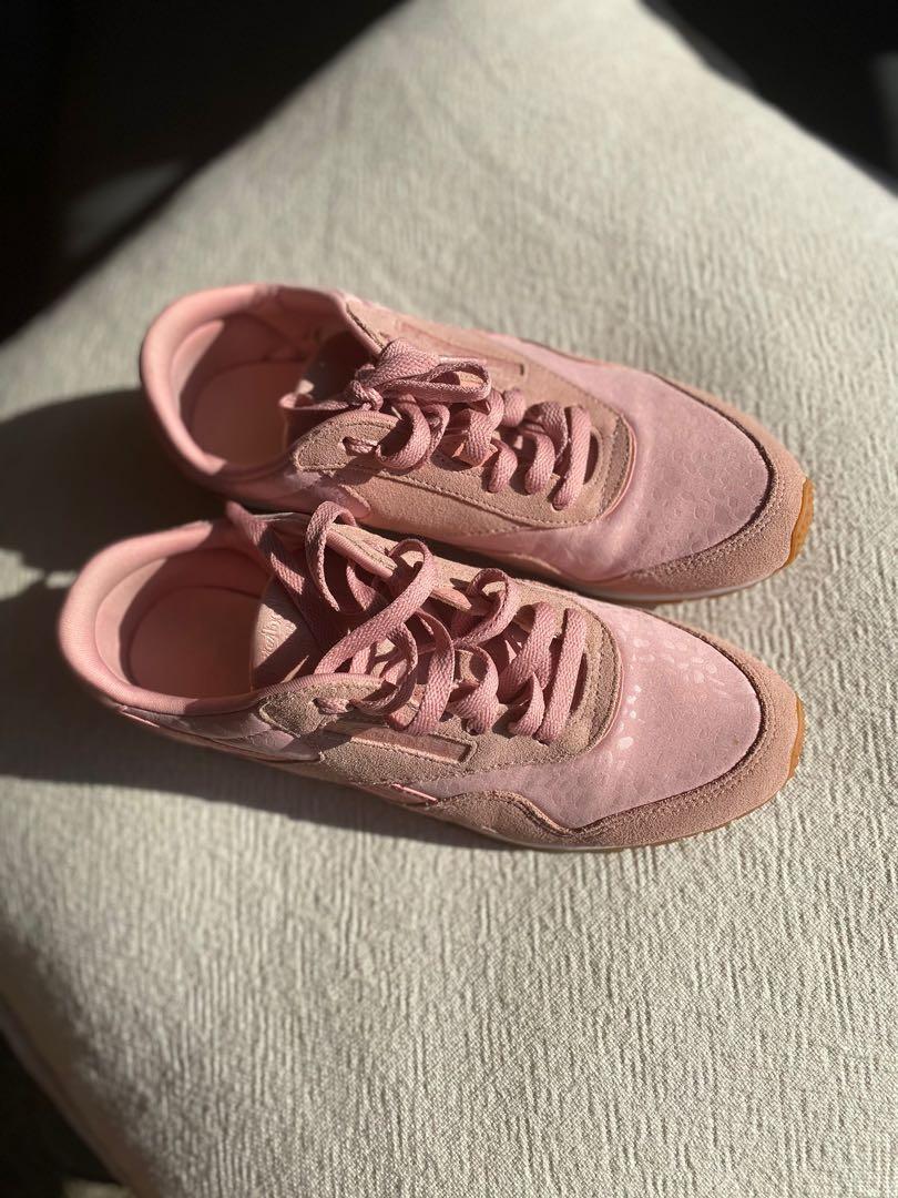 Reebok Classic Nylon Pink Trainers US8 Women s Fashion Footwear