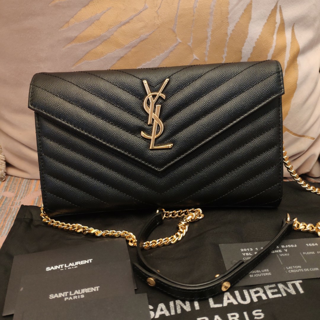 Saint Laurent YSL woc medium bag, Luxury, Bags & Wallets on Carousell