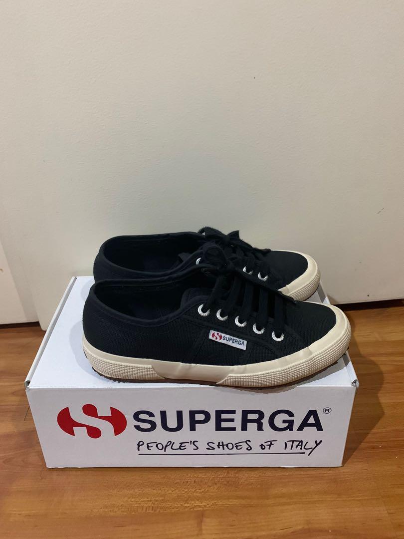 Superga Cloud Cotu Black Women s Fashion Footwear Sneakers on Carousell