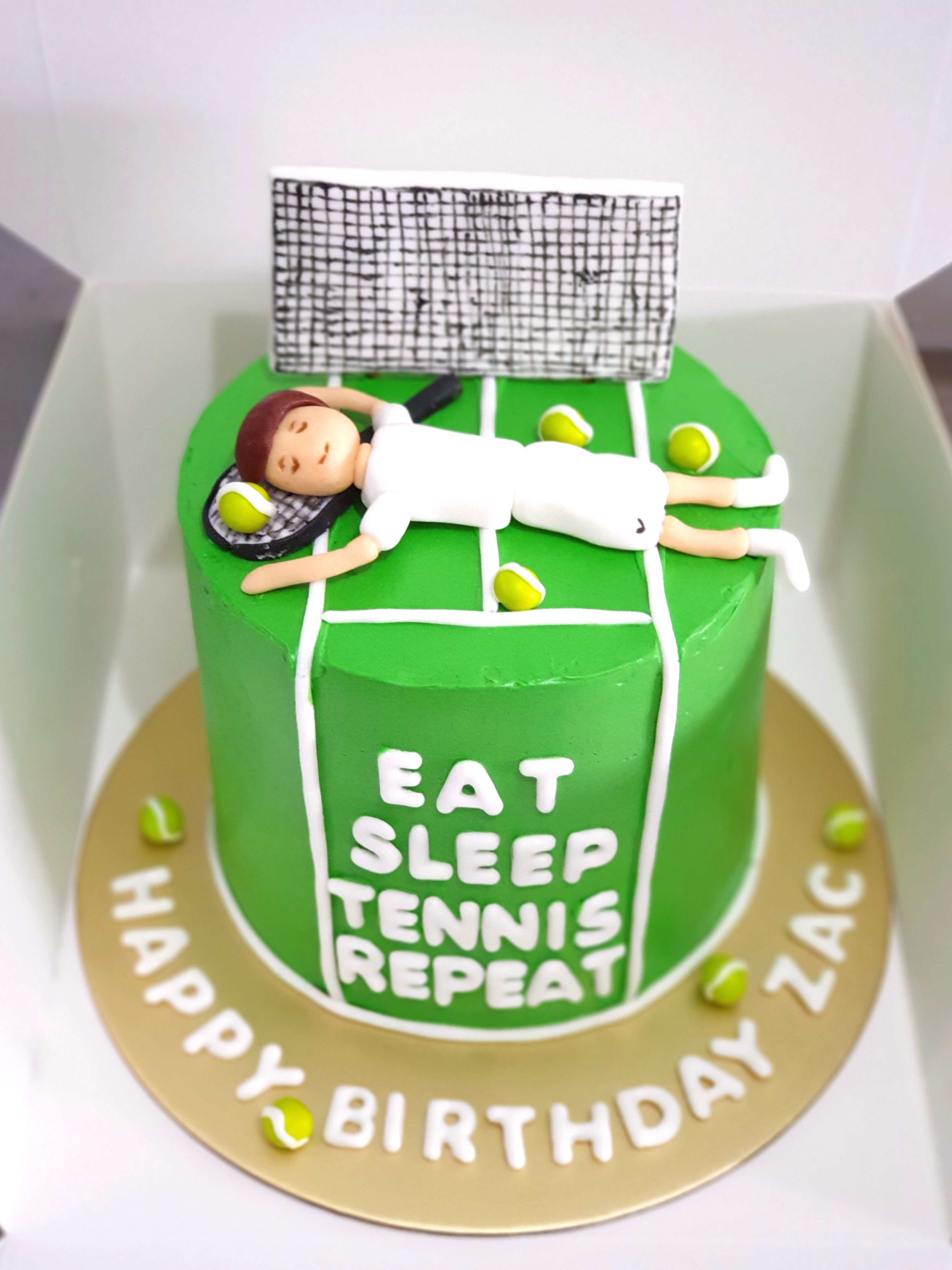 WHPCT Glitter Tennis Cake Topper,Happy Birthday Sign Tennis Player Batting  Cake Decoration,Sport Game Theme Cake Decor for Kids Adult Birthday Party :  Buy Online at Best Price in KSA - Souq is