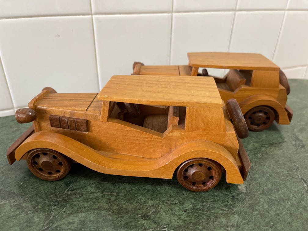 Vintage Wooden Cars Hobbies amp Toys Memorabilia amp Collectibles 