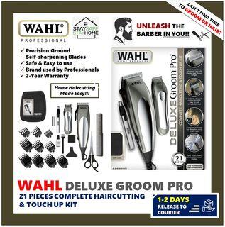 Wahl Deluxe Groom Pro 21 Pieces Complete Haircutting & Touch Up Kit