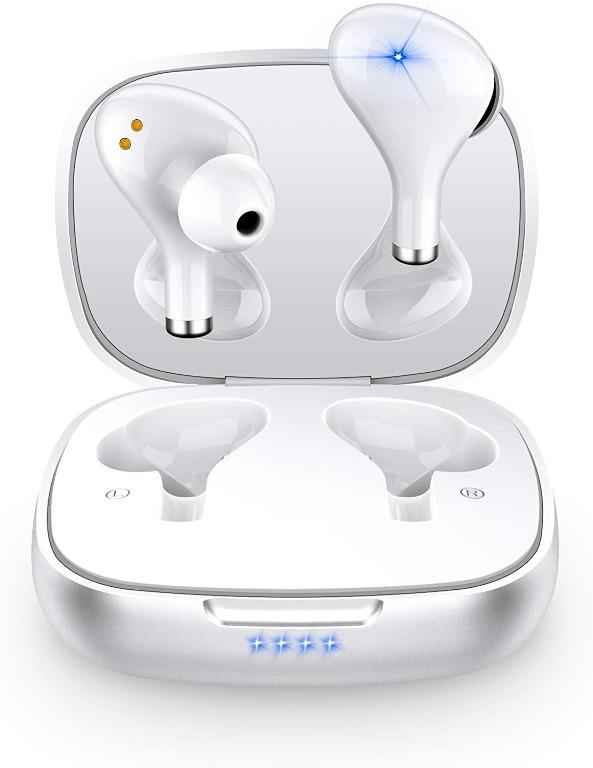Wireless Earbuds GRDE Bluetooth Earbuds Noise Canceling true Wireless earbuds V5.0 40H Cyclic Playtime Waterproof Headphones Sport Bluetooth Headphones in Ear Stereo Earphones with Mini Charging Case ...