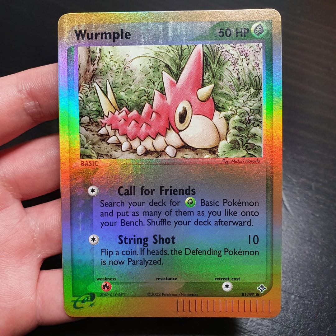 Wurmple - 81/97 - Common Reverse Holo (Ex Dragon Reverse Holo Singles) Pokemon  TCG Cards, Hobbies & Toys, Toys & Games on Carousell