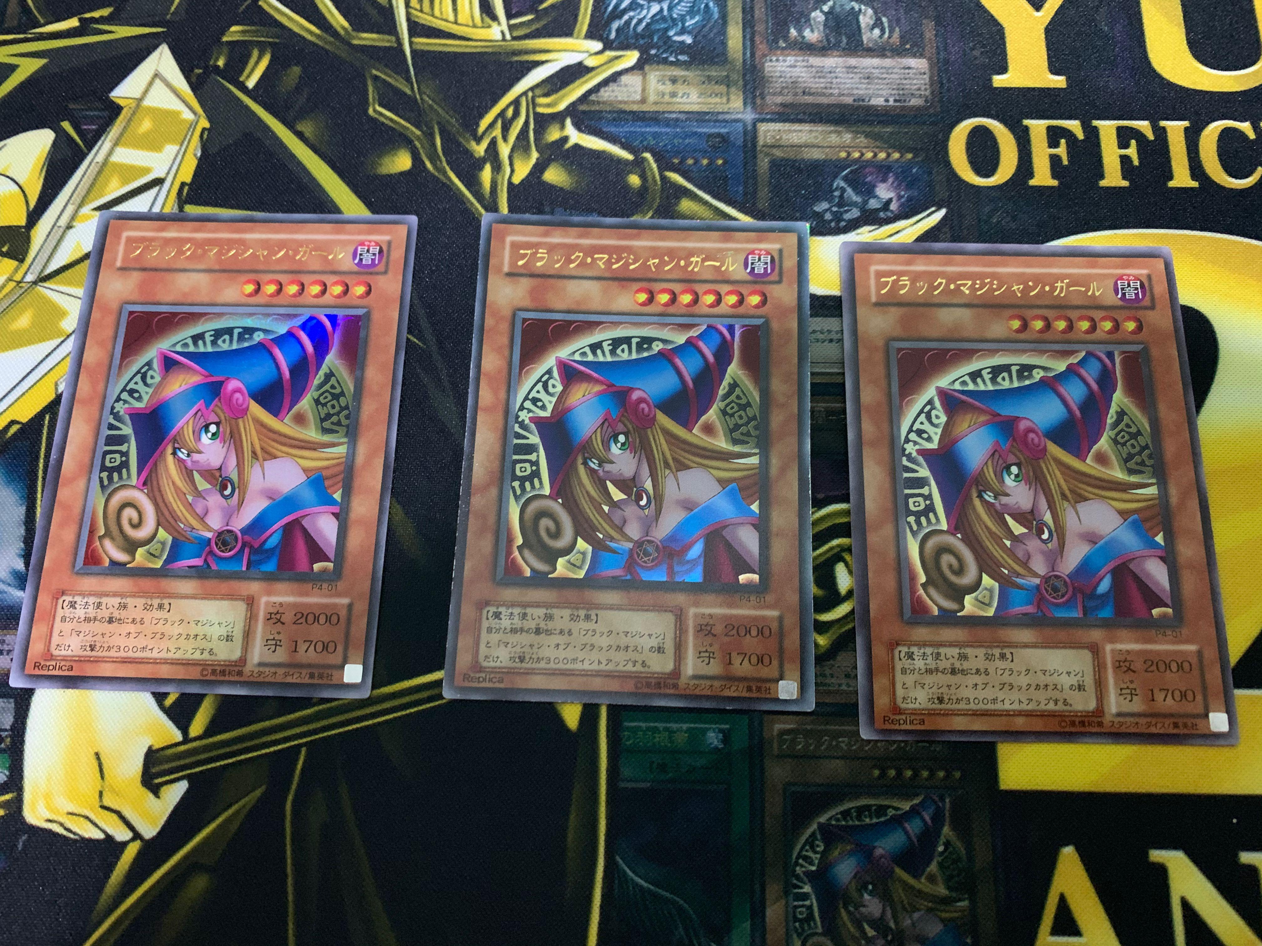 Yu-Gi-Oh OCG Series 20th Black Magic Girl / Black Luster Soldier Japanese  Plate Card Display Set （Not original）