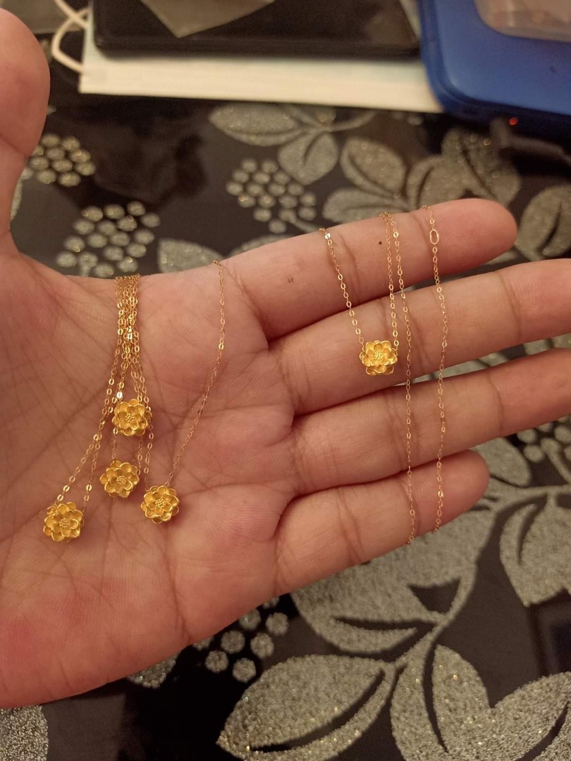 18k saudi gold/24k pendant, Women's Fashion, Jewelry & Organizers