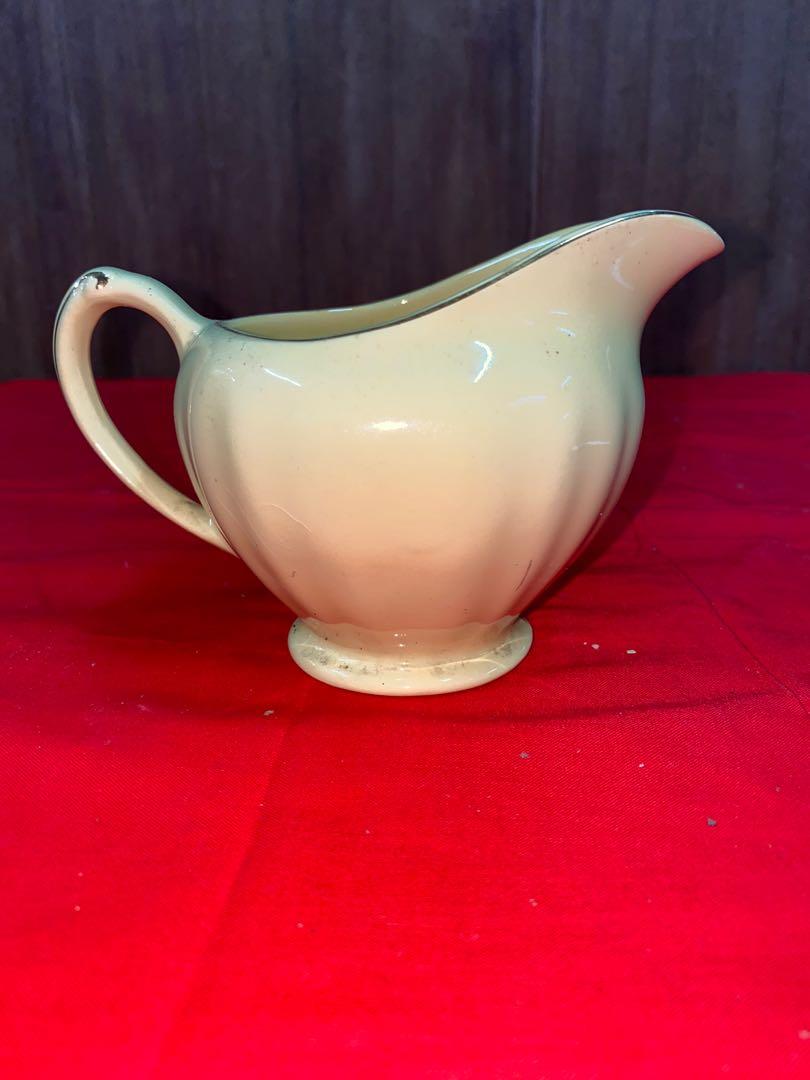 1950s J&G Meakin England Creamer Stamped Emblem Of Penang Dawood