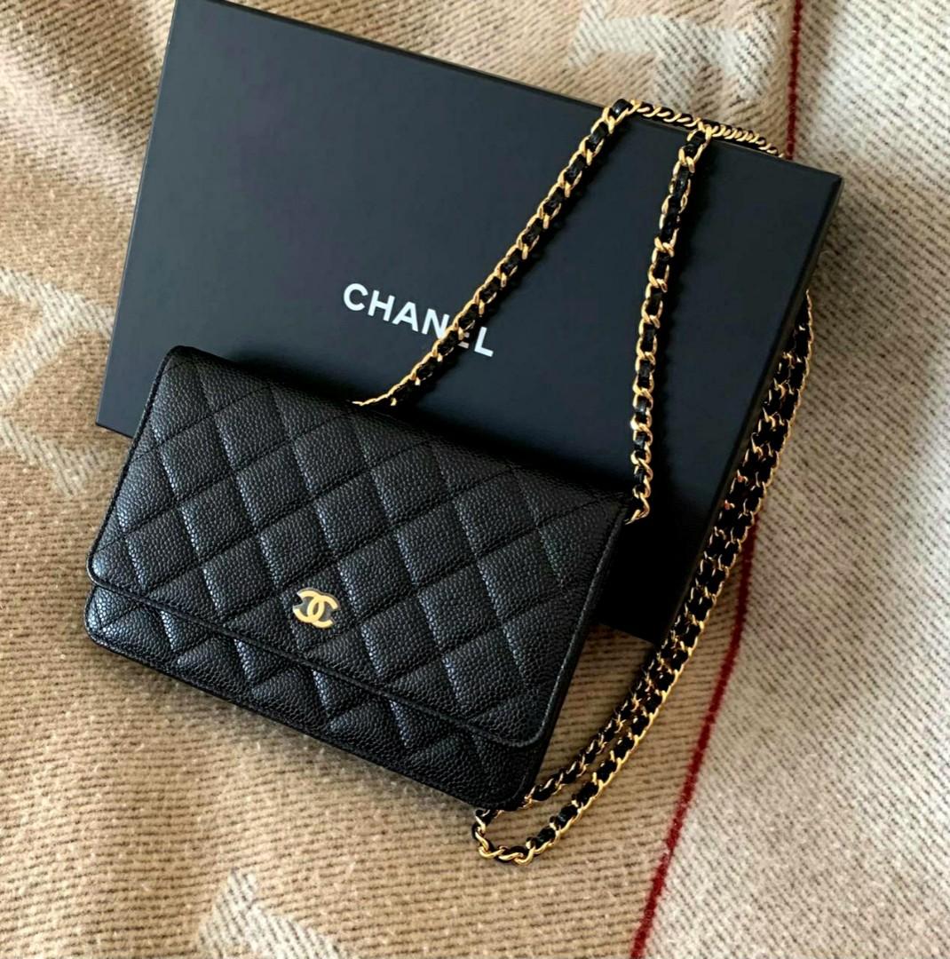 28 Series Chanel WOC Black Caviar GHW, Luxury, Bags & Wallets on Carousell