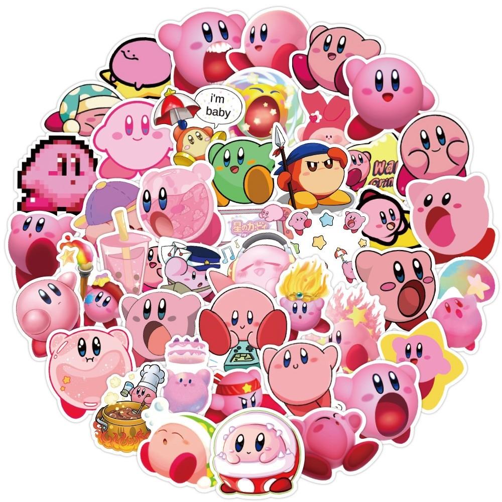 50 pcs Kirby Classic Video Game Cute Cartoon Waterproof PVC Stickers