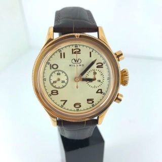 Men's Manual Wind Watch with Crocodile Leather Strap, Free SF Express64240917753731110