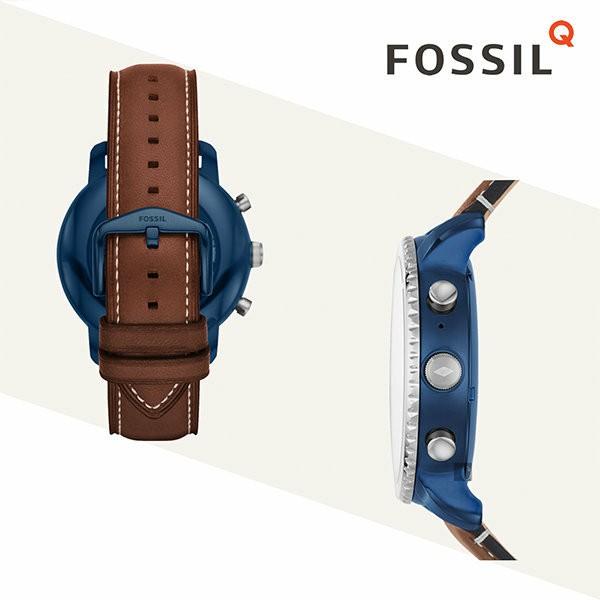Smartwatch fossil q explorist luggage leather ftw4004 top