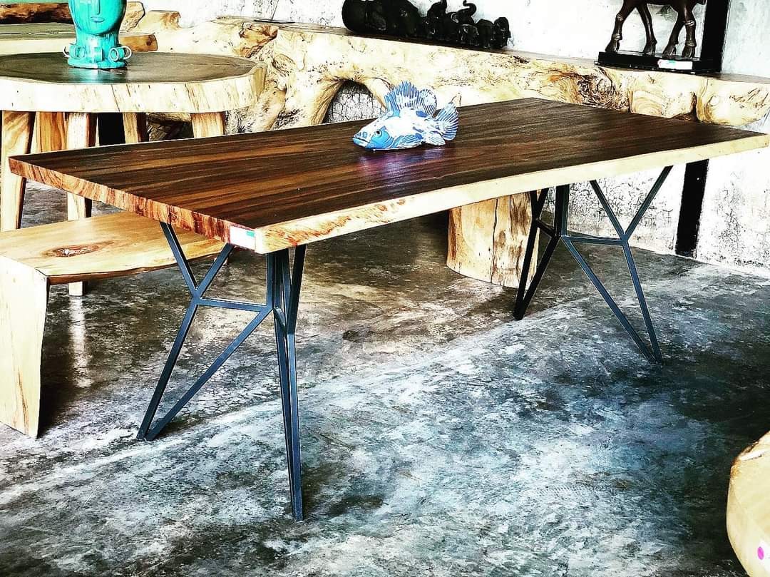 Acacia dining table, Furniture & Home Living, Furniture, Tables & Sets