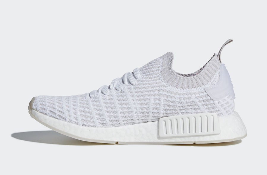 White nmd clearance stlt