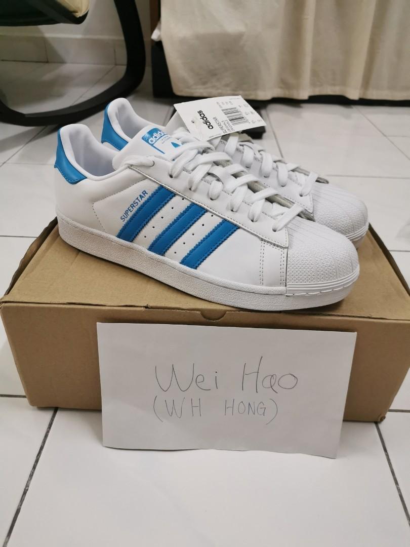 Superstar mens light blue sales