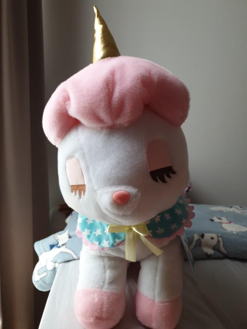 BNWT Amuse unicorn plush toy in pink
