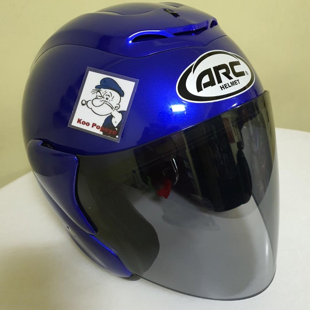 ARC RITZ HELMET BLUE COLOR, Motorcycles, Motorcycle Accessories on ...