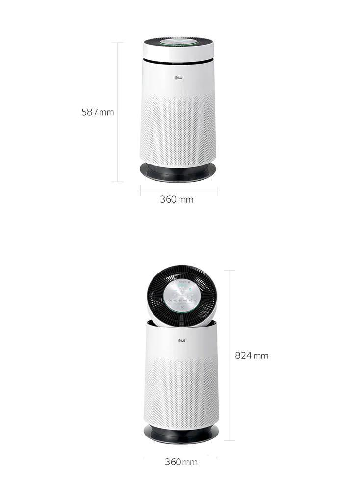 AS65GDWB0 LG PuriCare 360 Air Purifier TV Home