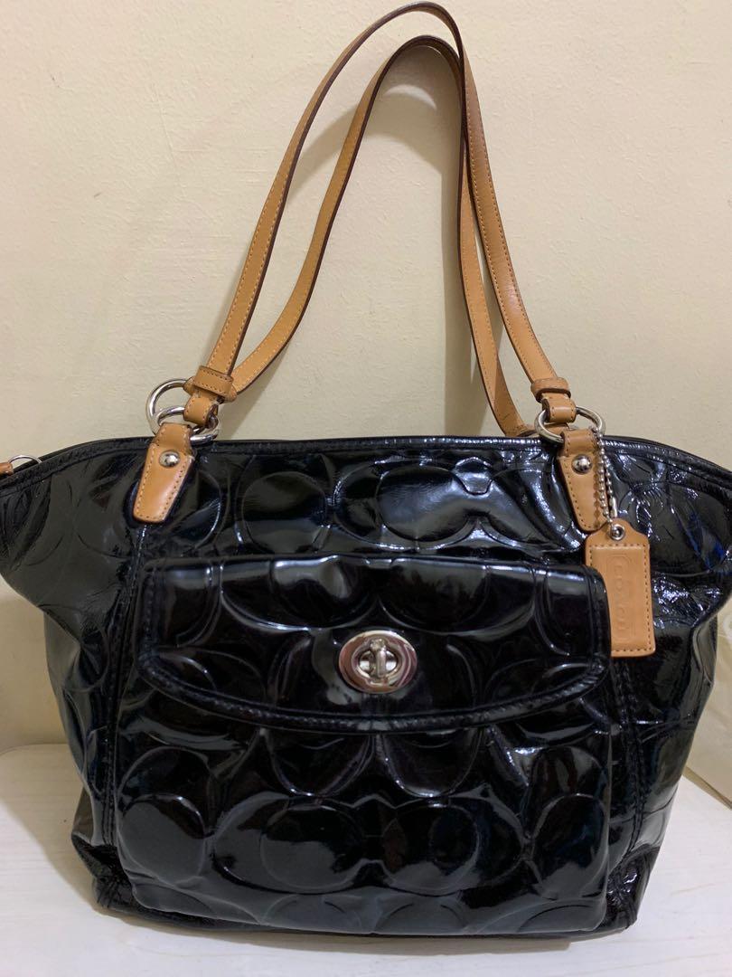 Coach leah hotsell bag