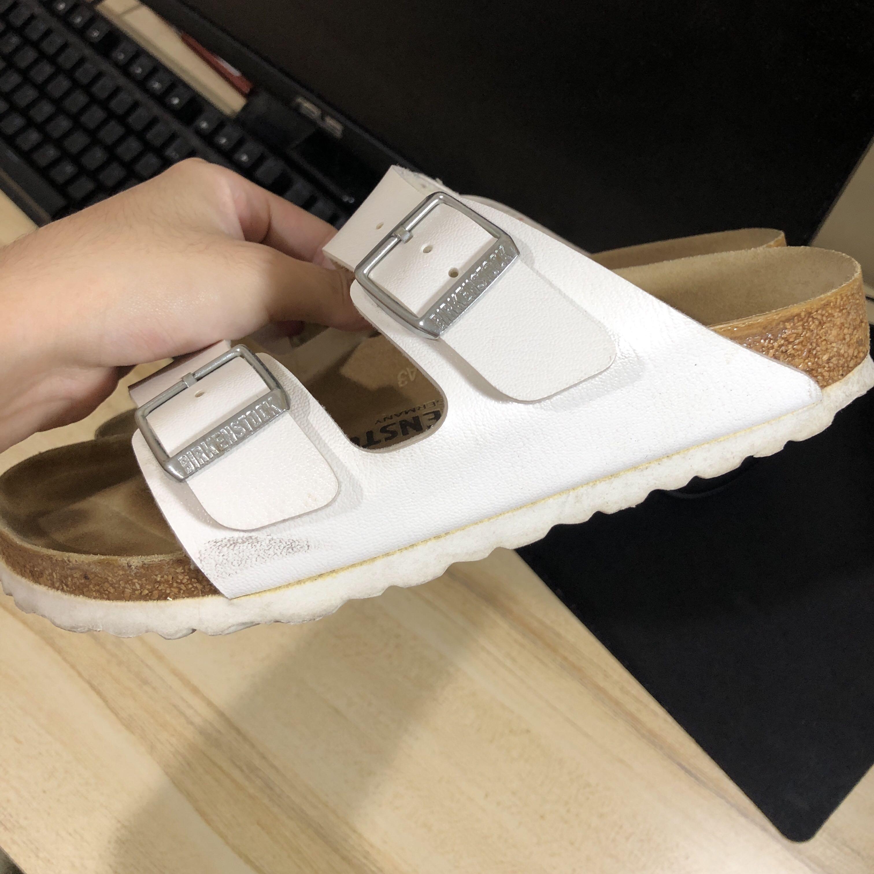womens arizona birkenstock white
