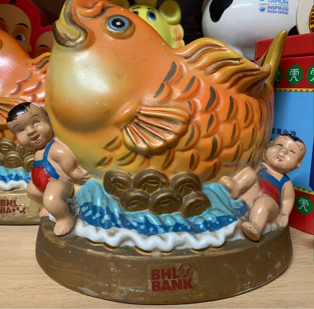 Ban Hin Lee Bank Lucky Fish Coin Bank Antiques Vintage Collectibles On Carousell