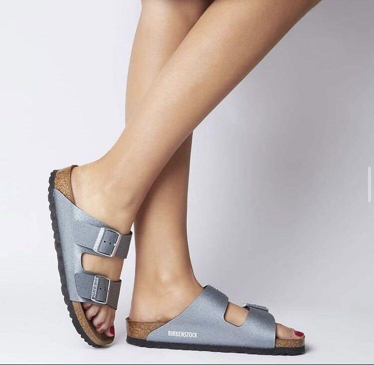 arizona icy metallic birkenstock