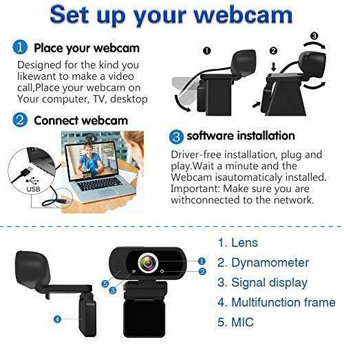[BNIB] GoHZQ (N5) HD 1080P, DC 5V, Lens 3.6mm, USB Digital Webcam with ...