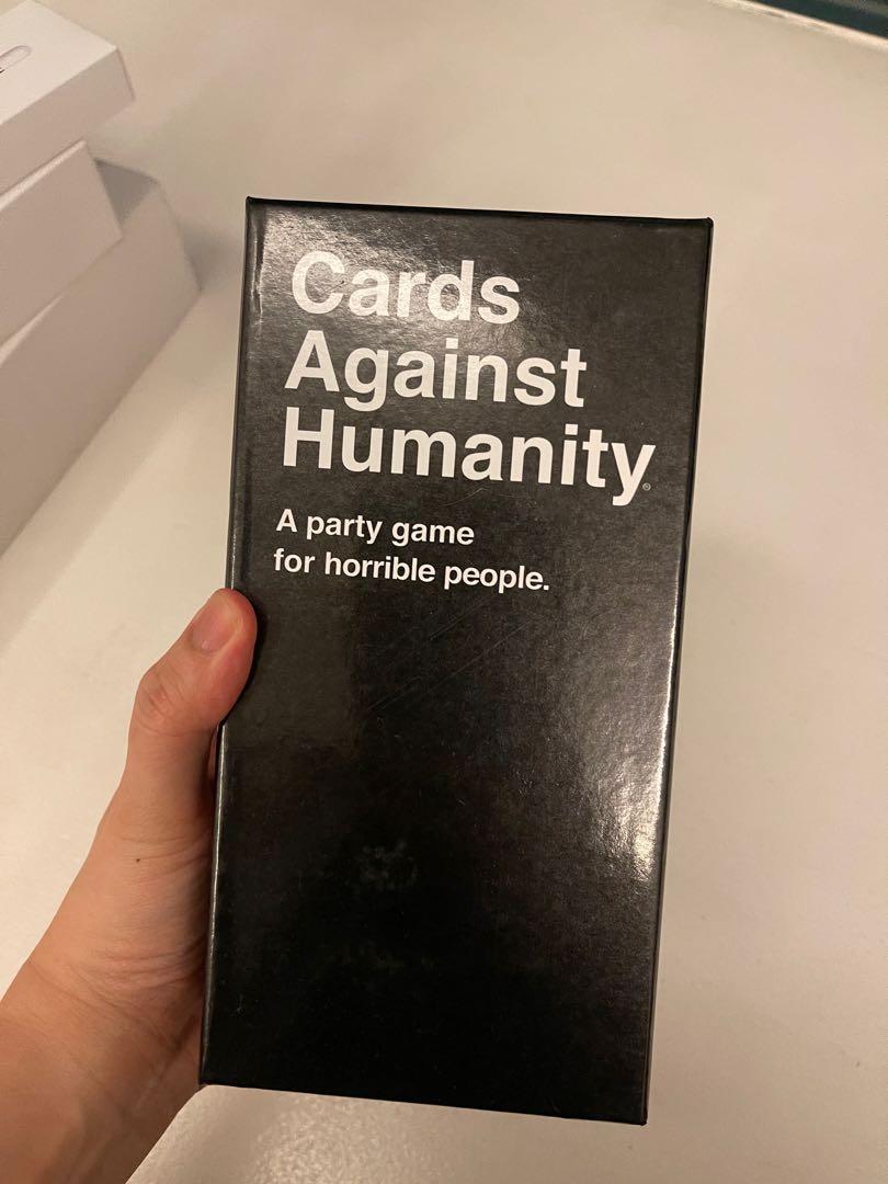 Cards Against Humanity / Never Have I Ever (Category: Storybooks) located in Taguig. Submitted by hellofritzi (Listing ID 1059169343, Image 3). Description: Decluttering Authentic Card Game Bought from Hobbes and Landes Must Buy both Brandnew.