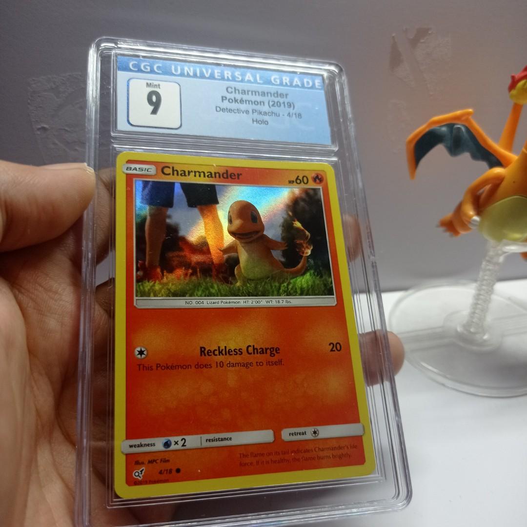 charmander detective pikachu holo 4/16 cgc 9, Hobbies & Toys, Toys & Games  on Carousell