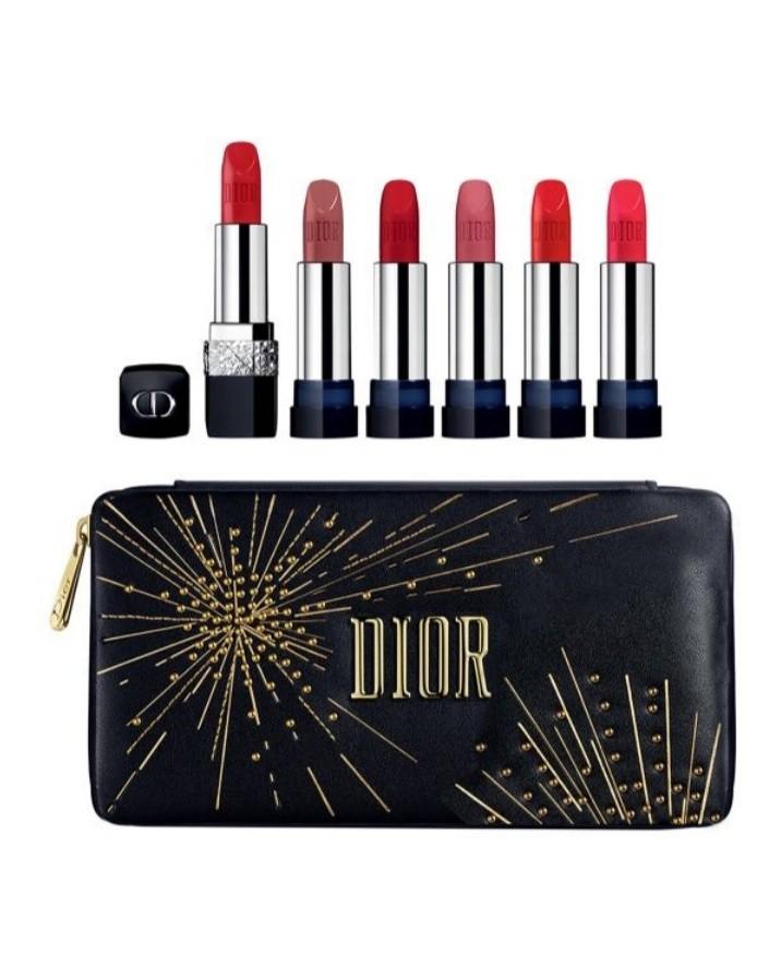Christian Dior 6 pcs Diorouge 2020 Limited Edition Lipstick Gift Set Dior Gift Set For Her Limited Makeup Combination Lipstick Set Gift Box