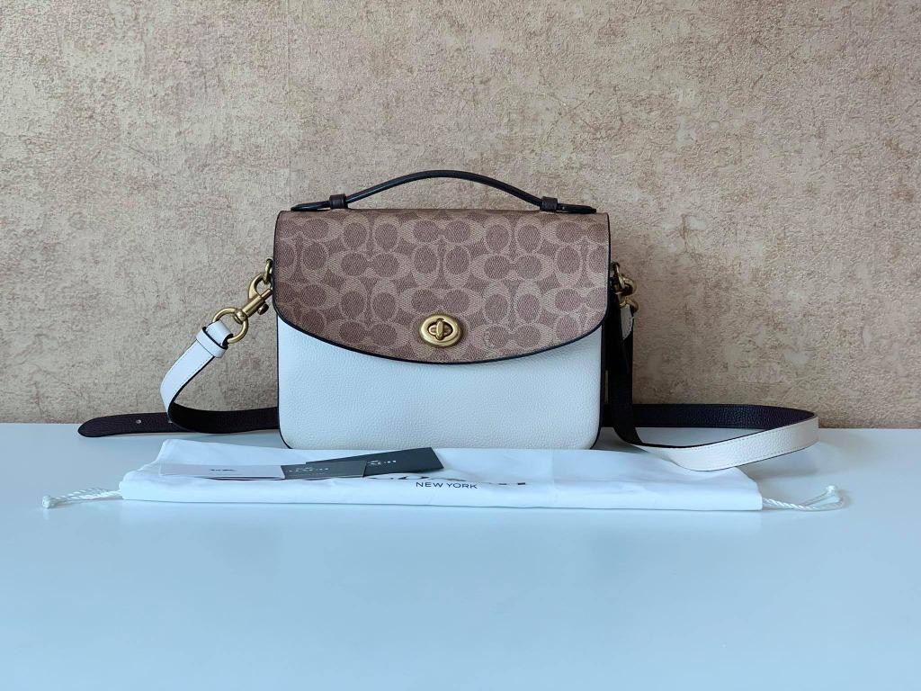 Cassie crossbody with signature canvas blocking deals