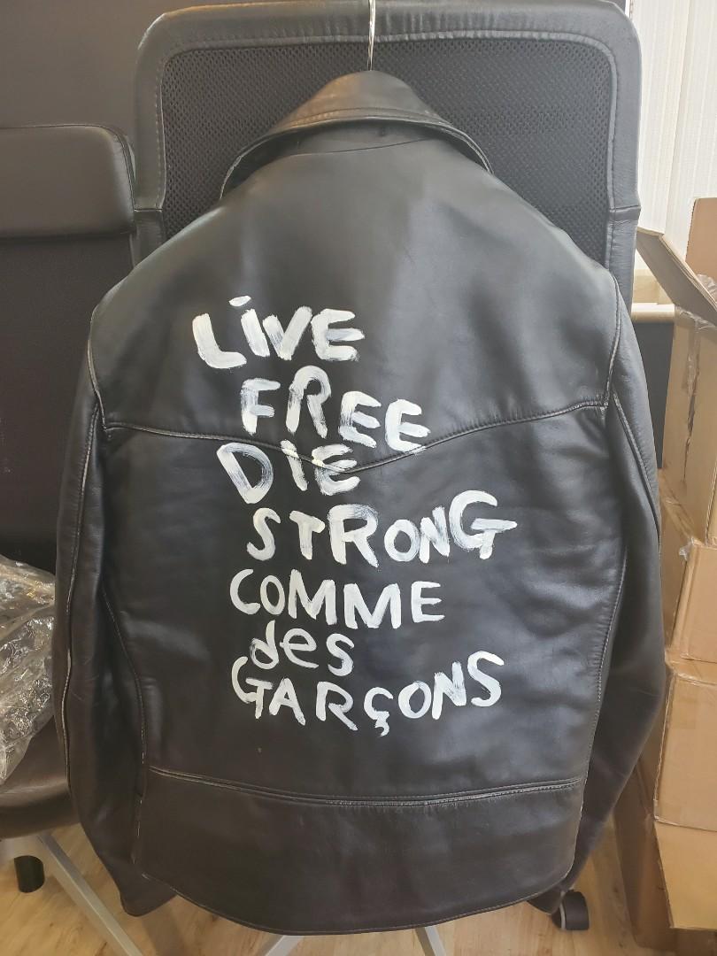 Comme des Garcons x Lewis Leather Motorcycle Jacket Size 42 XL 99 new Carousell