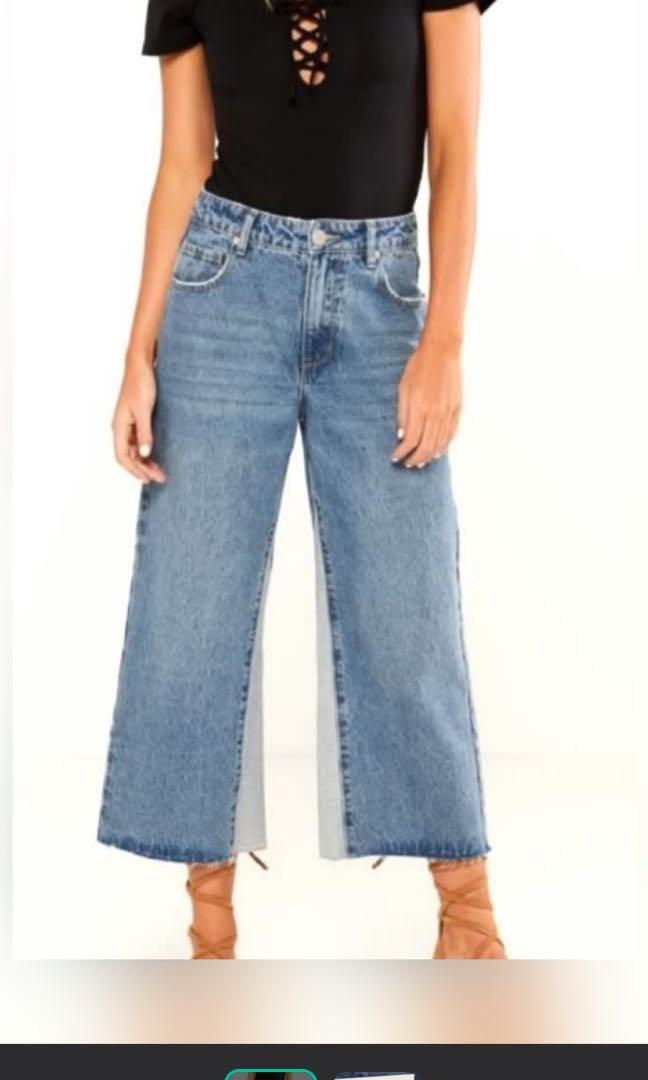 Womens mid rise wide leg jeans Sale