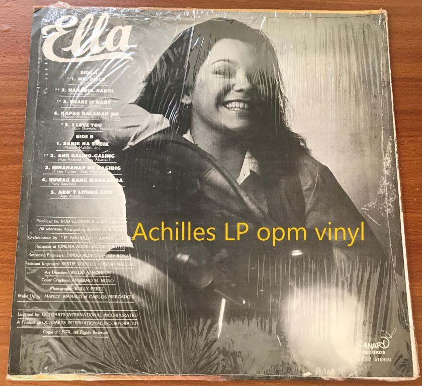 Ella Del Rosario Plaka LP opm vinyl record Original 1979 PH Pressing ...