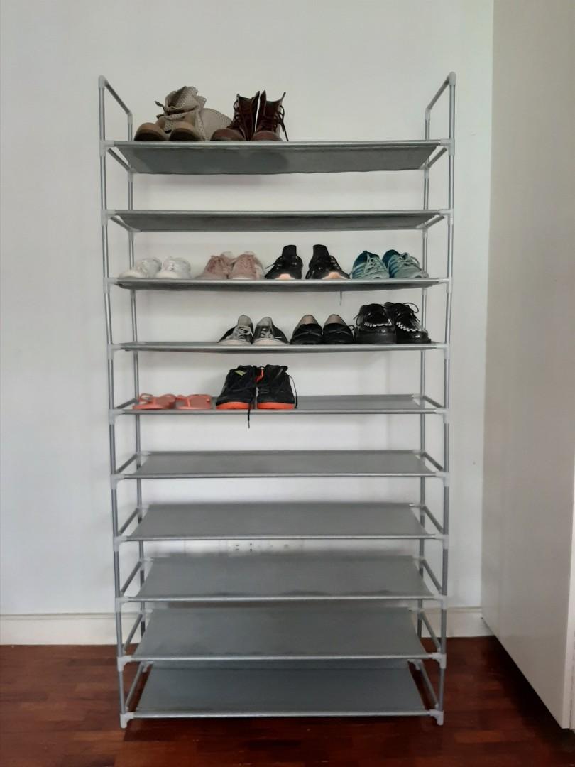 tier shoe rack on Elle Decor 10 Tier Shoe Rack Furniture Home Living Furniture Shelves Cabinets Racks On Carousell